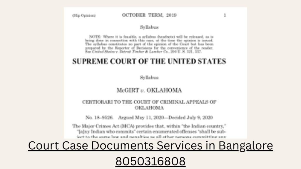 Court Case Documents Services in Bangalore 8050316808